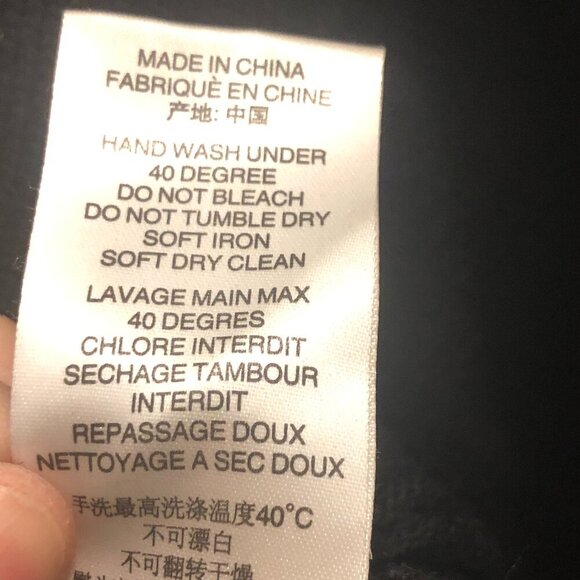 Iro Jeans Distressed Crew Neck Sweater Black Size S - Picture 5 of 8